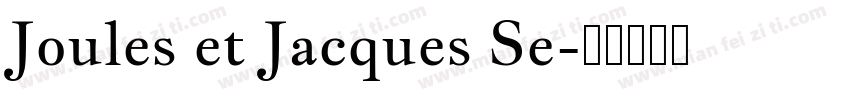 Joules et Jacques Se字体转换